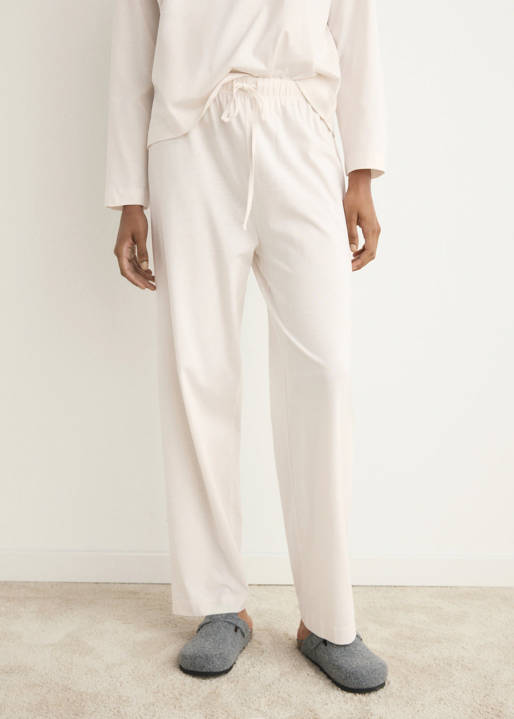 Two Piece Plain Cotton Pyjamas