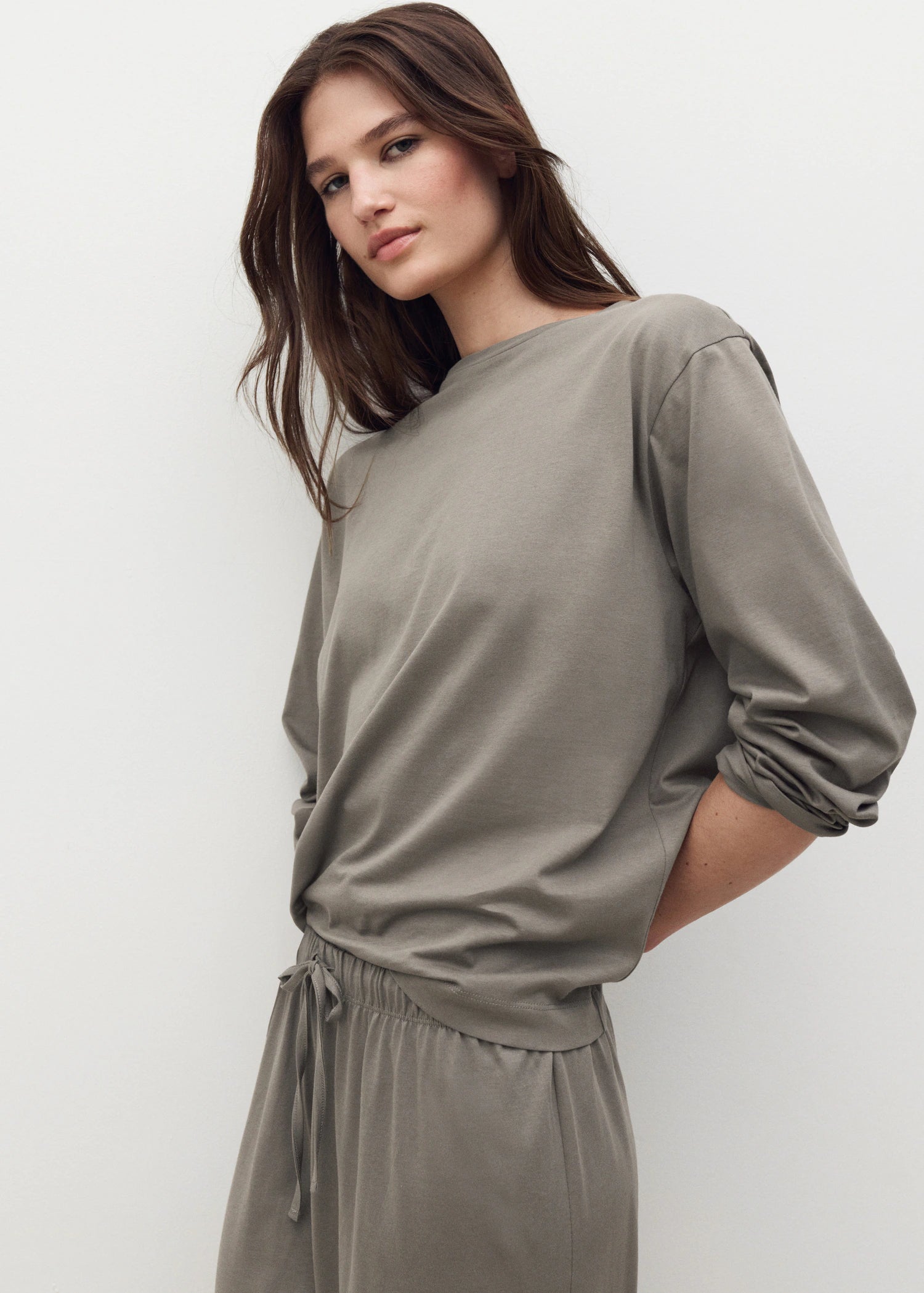 Two Piece Plain Cotton Pyjamas