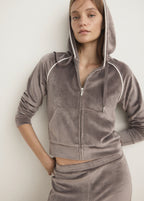 Velour Sweatshirt With Soft Touch