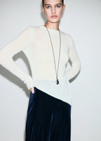 Velvet Wide Leg Trousers