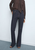 Violet Flared High Rise Jeans