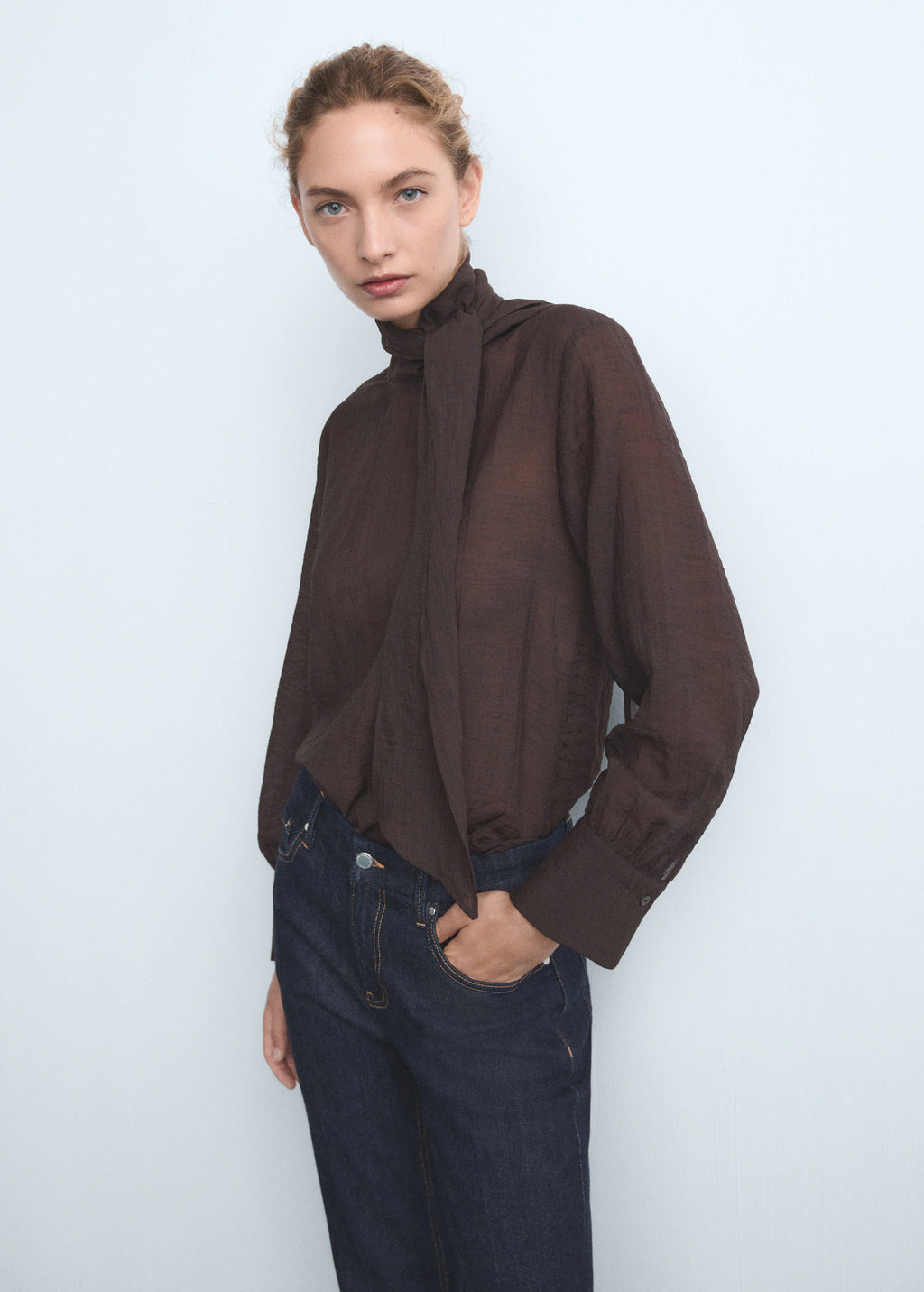 Violet Flared High Rise Jeans