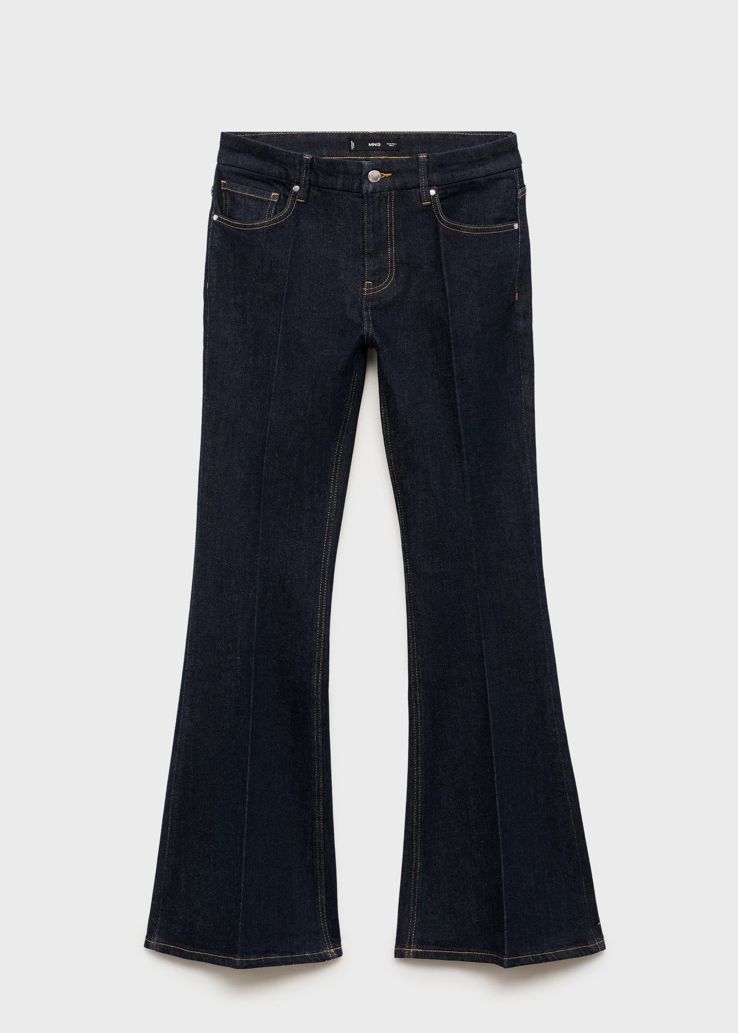 Violet Flared High Rise Jeans