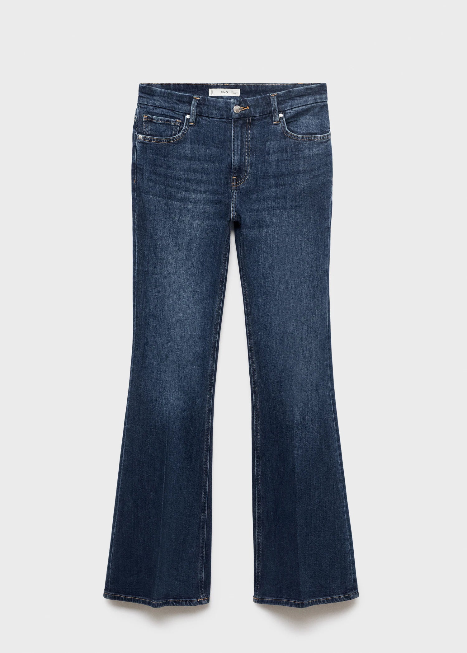 Violet Flared High Rise Jeans