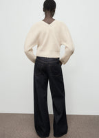 V Neck Cardigan With Bows