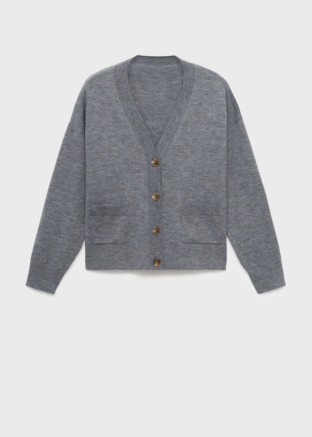 V Neck Cardigan With Pockets
