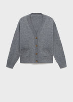 V Neck Cardigan With Pockets