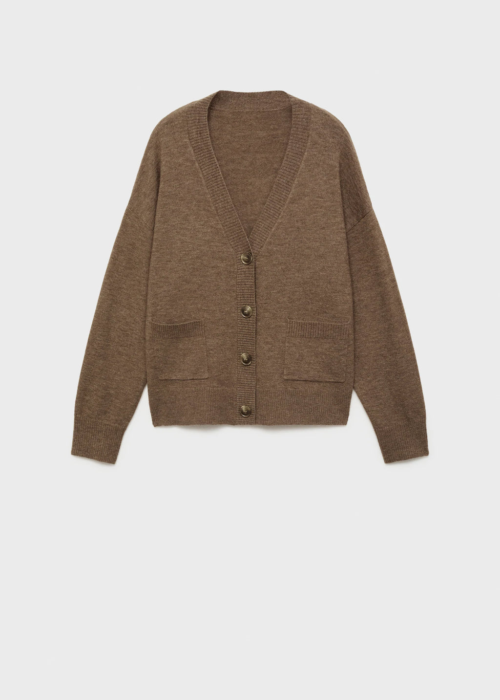 V Neck Cardigan With Pockets