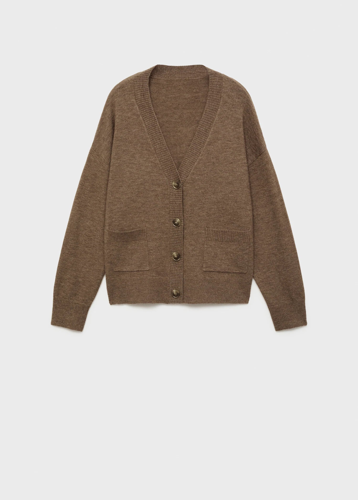 V Neck Cardigan With Pockets