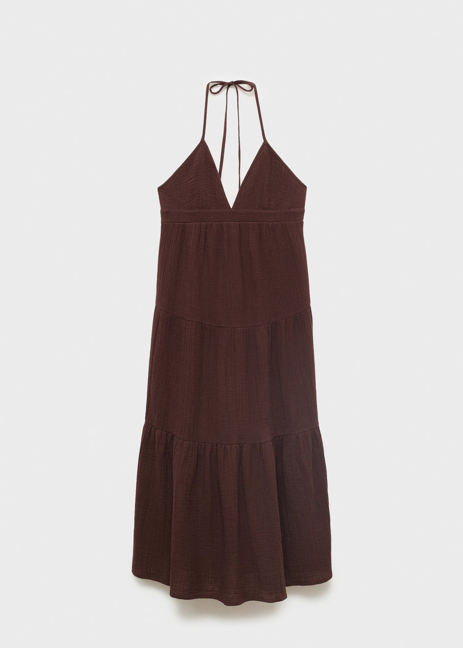 V Neck Cotton Dress