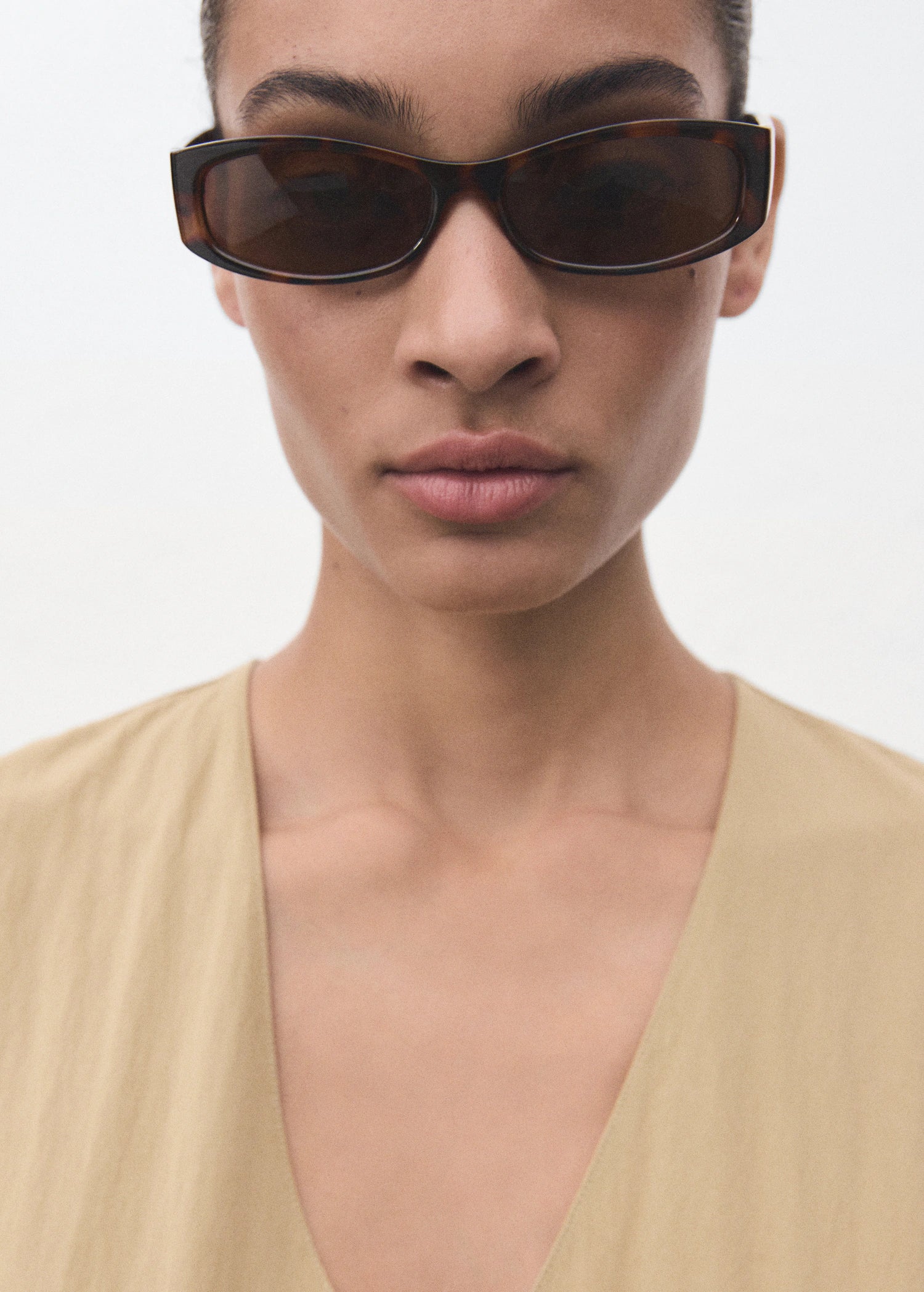 V Neck Dress With Stitching