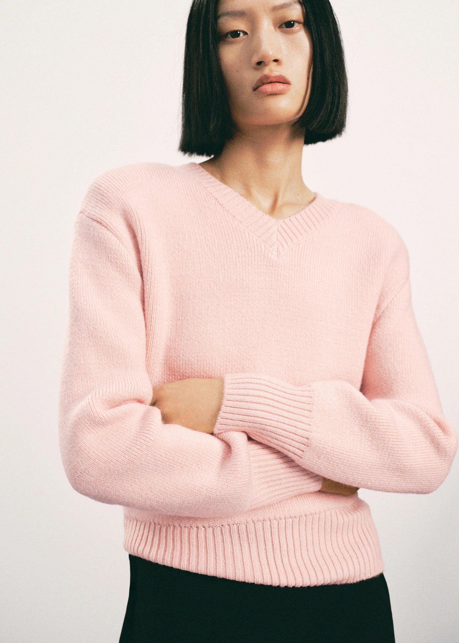 V Neck Knit Sweater