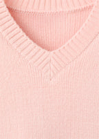 V Neck Knit Sweater