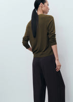 V Neck Knitted Cardigan