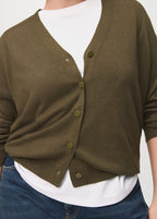 V Neck Knitted Cardigan