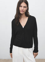 V Neck Knitted Cardigan