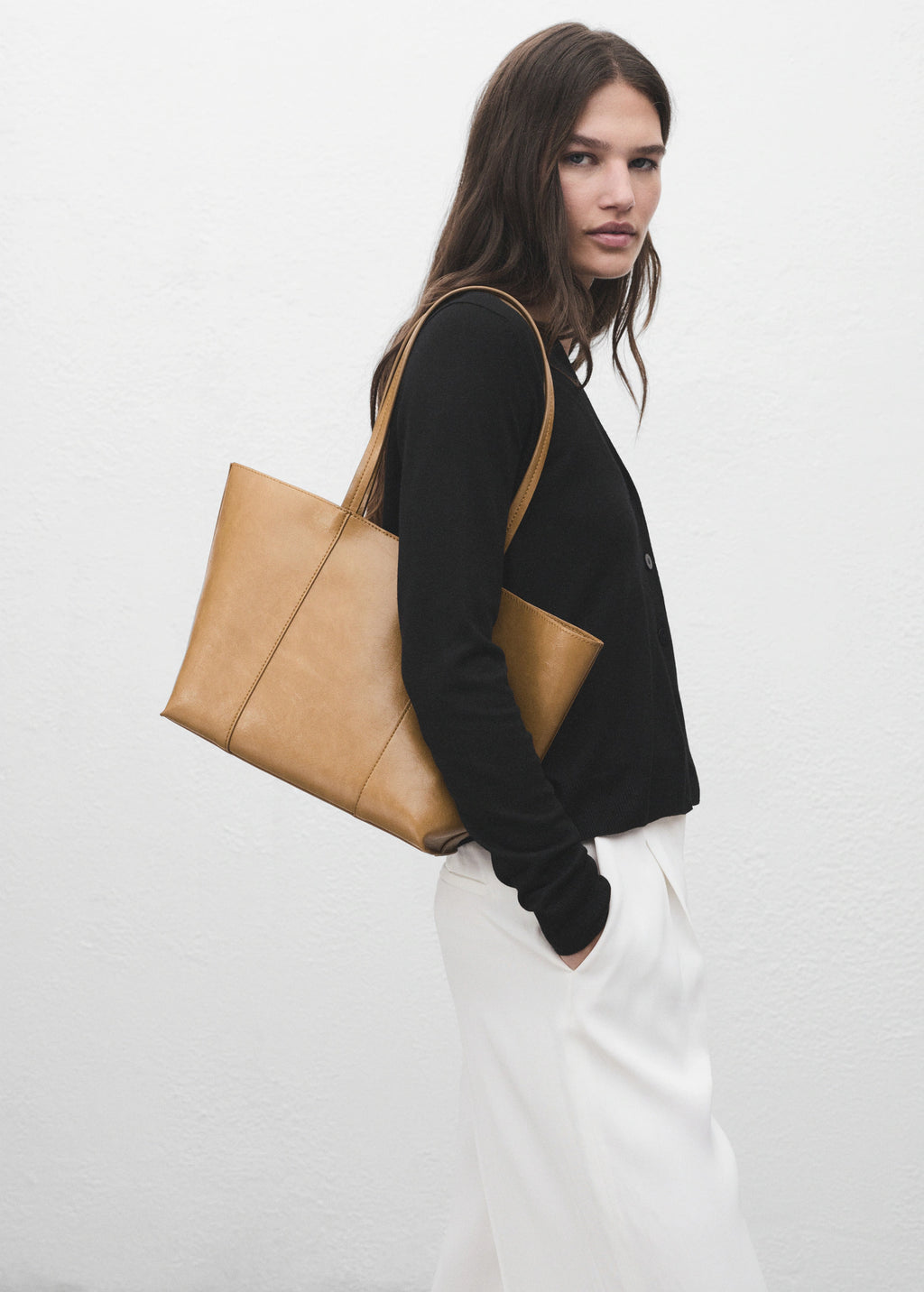 V Neck Knitted Cardigan