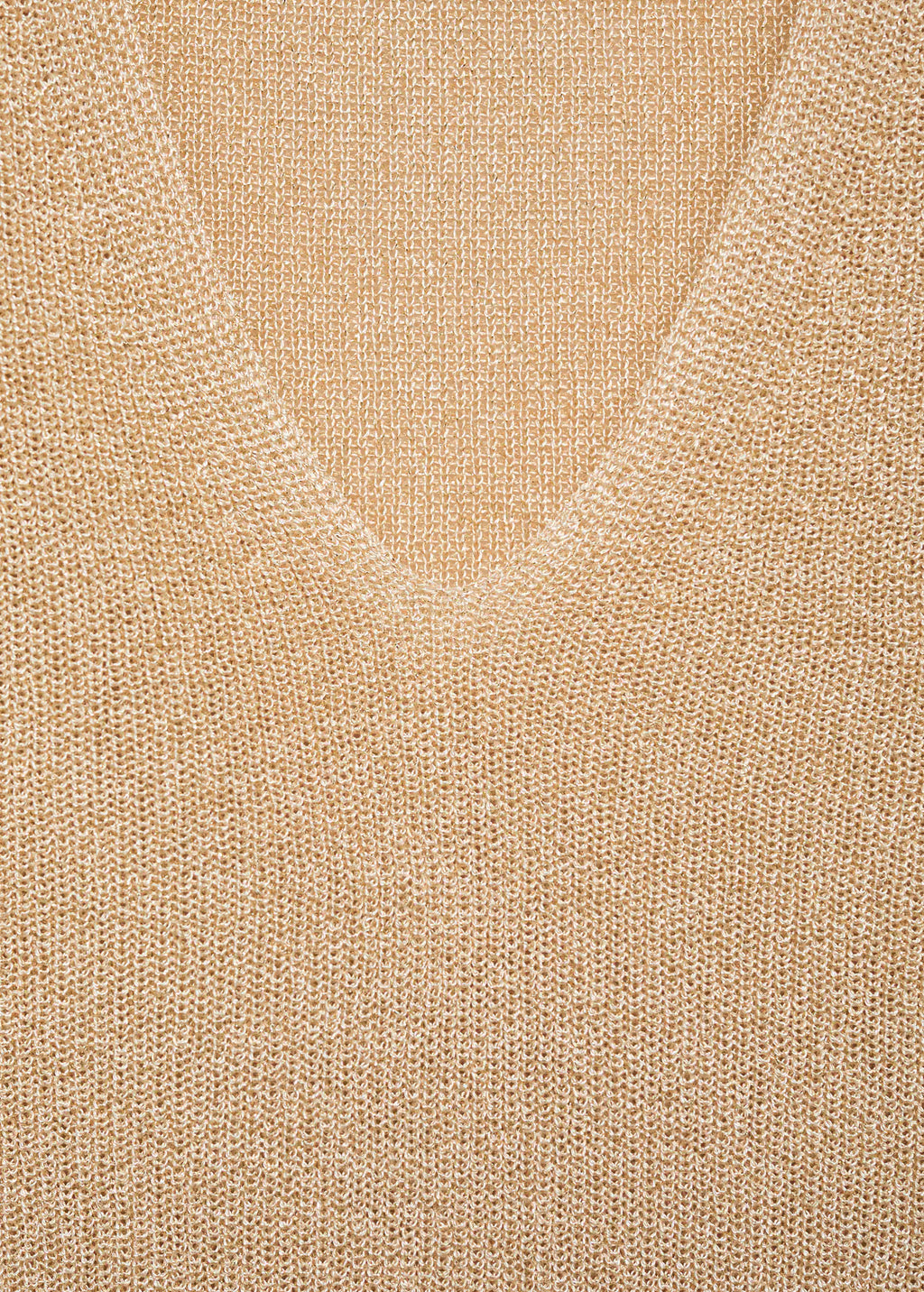 V Neck Lurex Sweater