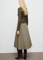 V Neck Ribbed Cardigan