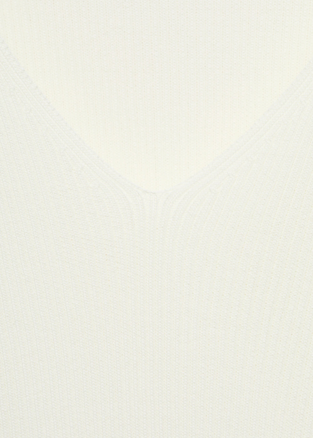 V Neck Ribbed Knit Sweater