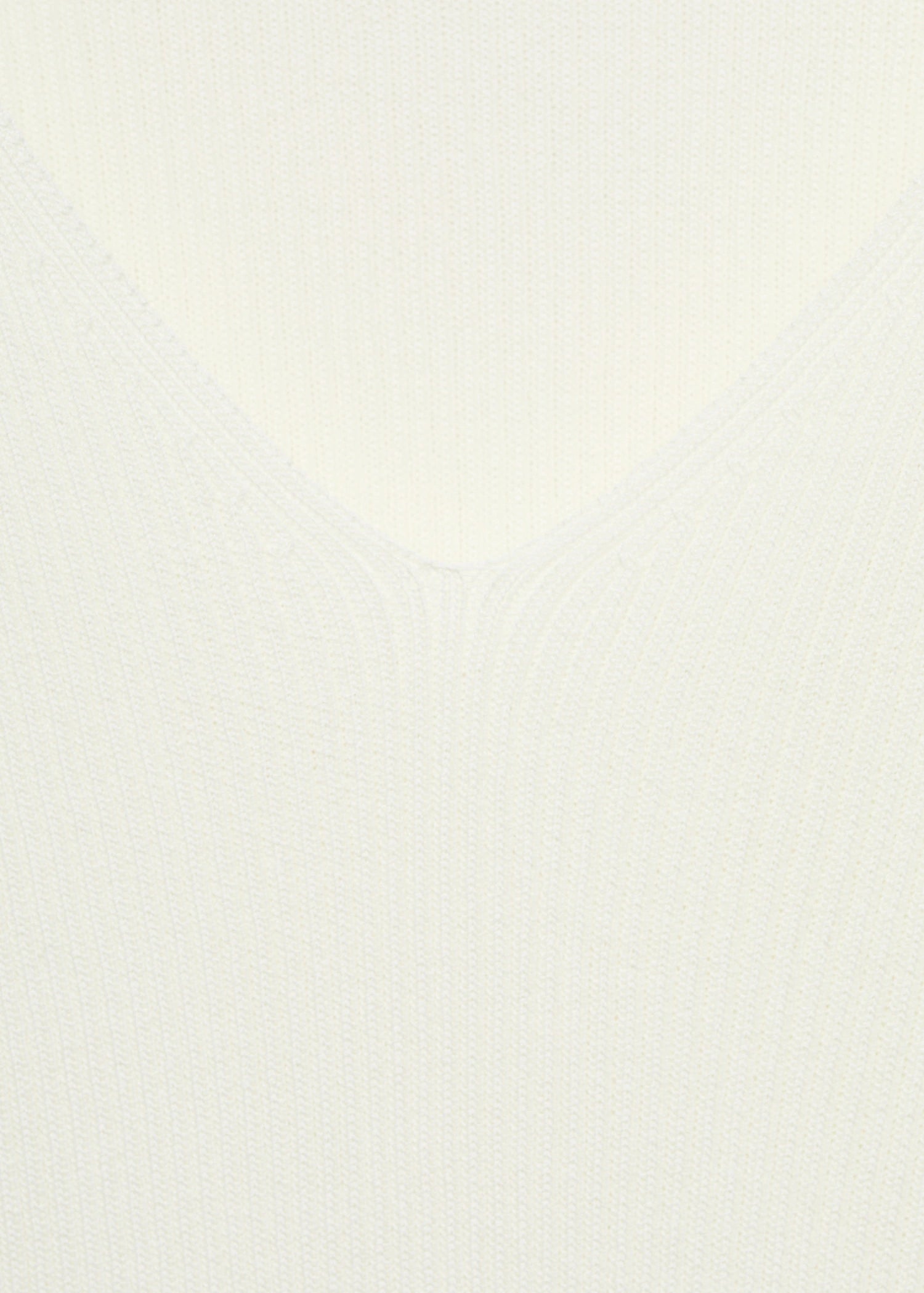 V Neck Ribbed Knit Sweater