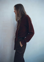 V Neck Sweater With Scarf