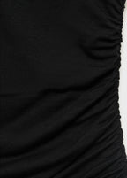 V Neck Top With Open Back