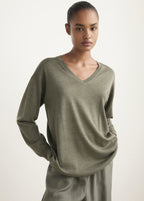 V Neck Wool Sweater
