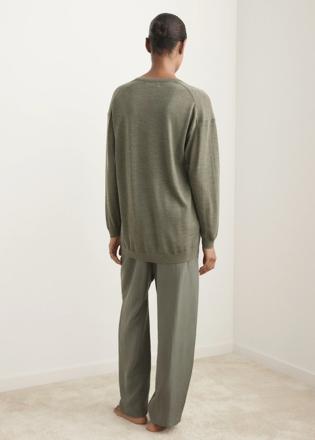 V Neck Wool Sweater