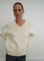 V Neck Wool Sweater
