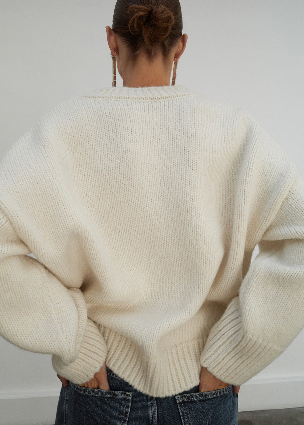 V Neck Wool Sweater