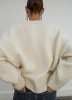 V Neck Wool Sweater