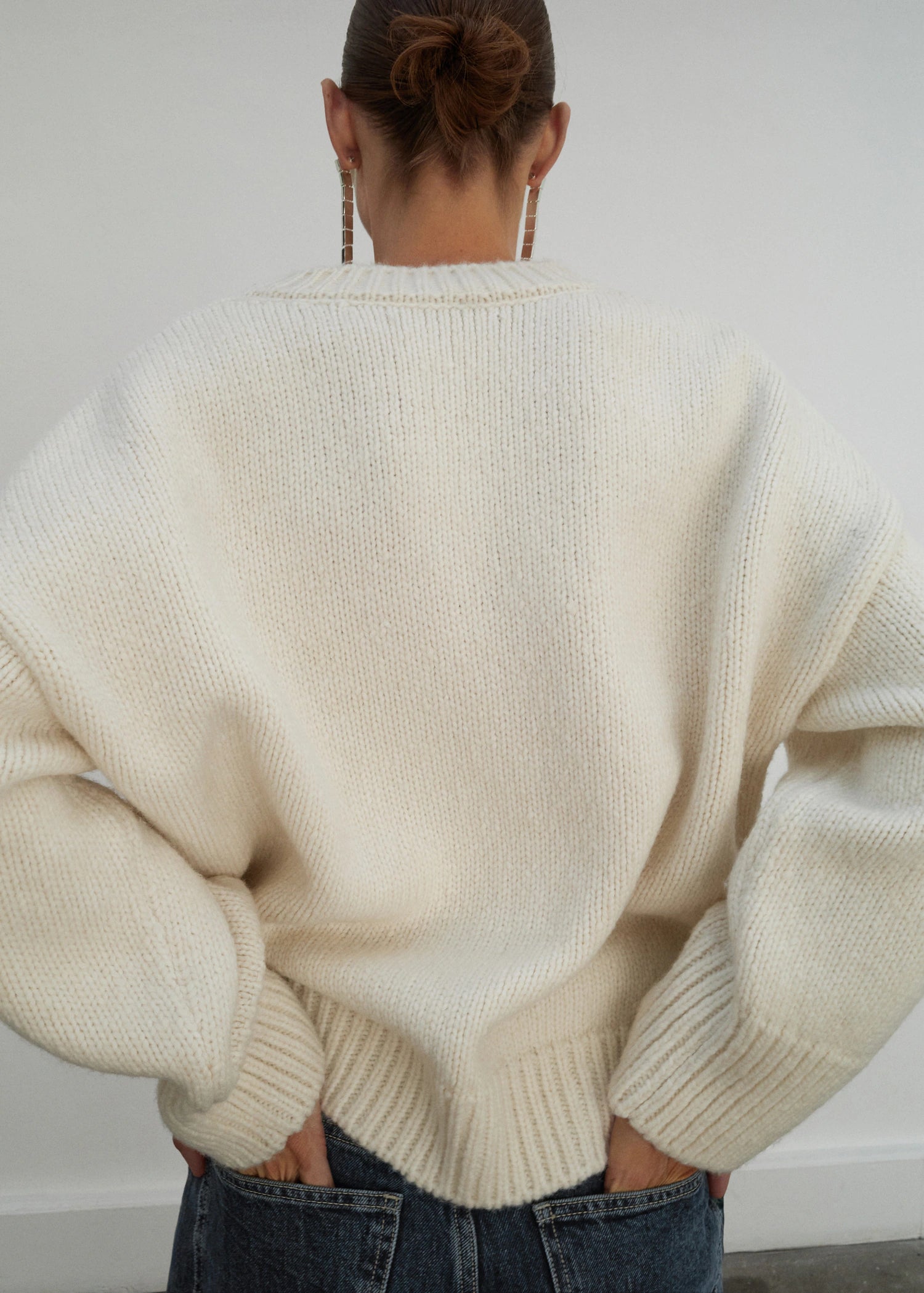 V Neck Wool Sweater