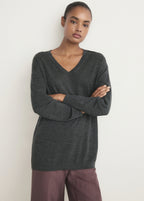 V Neck Wool Sweater