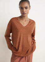 V Neck Wool Sweater
