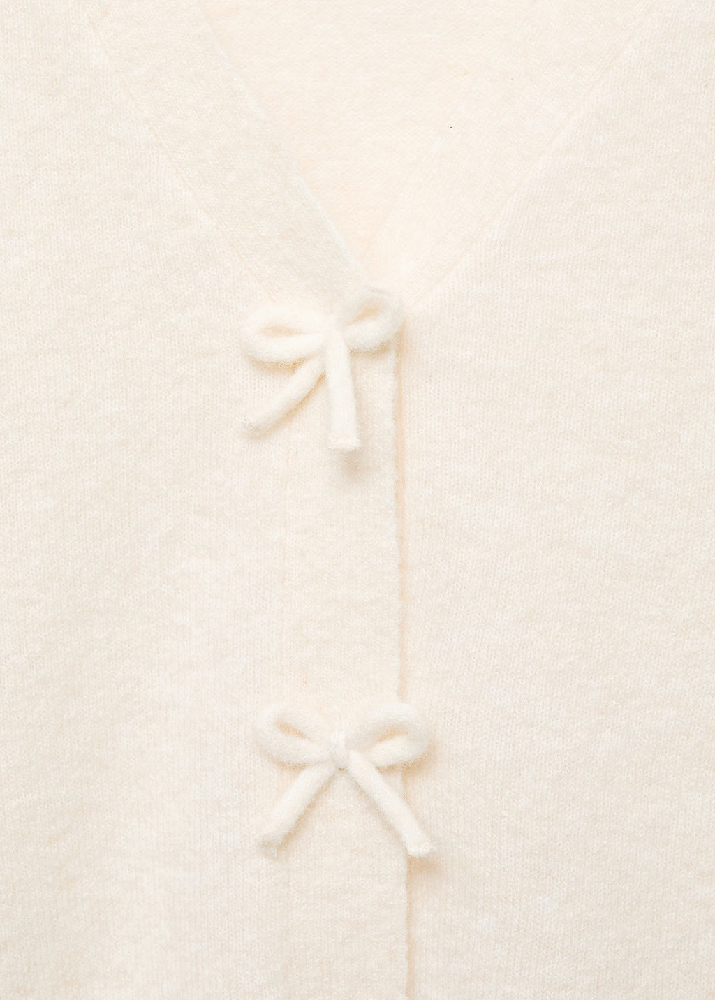 V Neck Wool Blend Cardigan