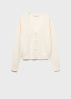 V Neck Wool Blend Cardigan