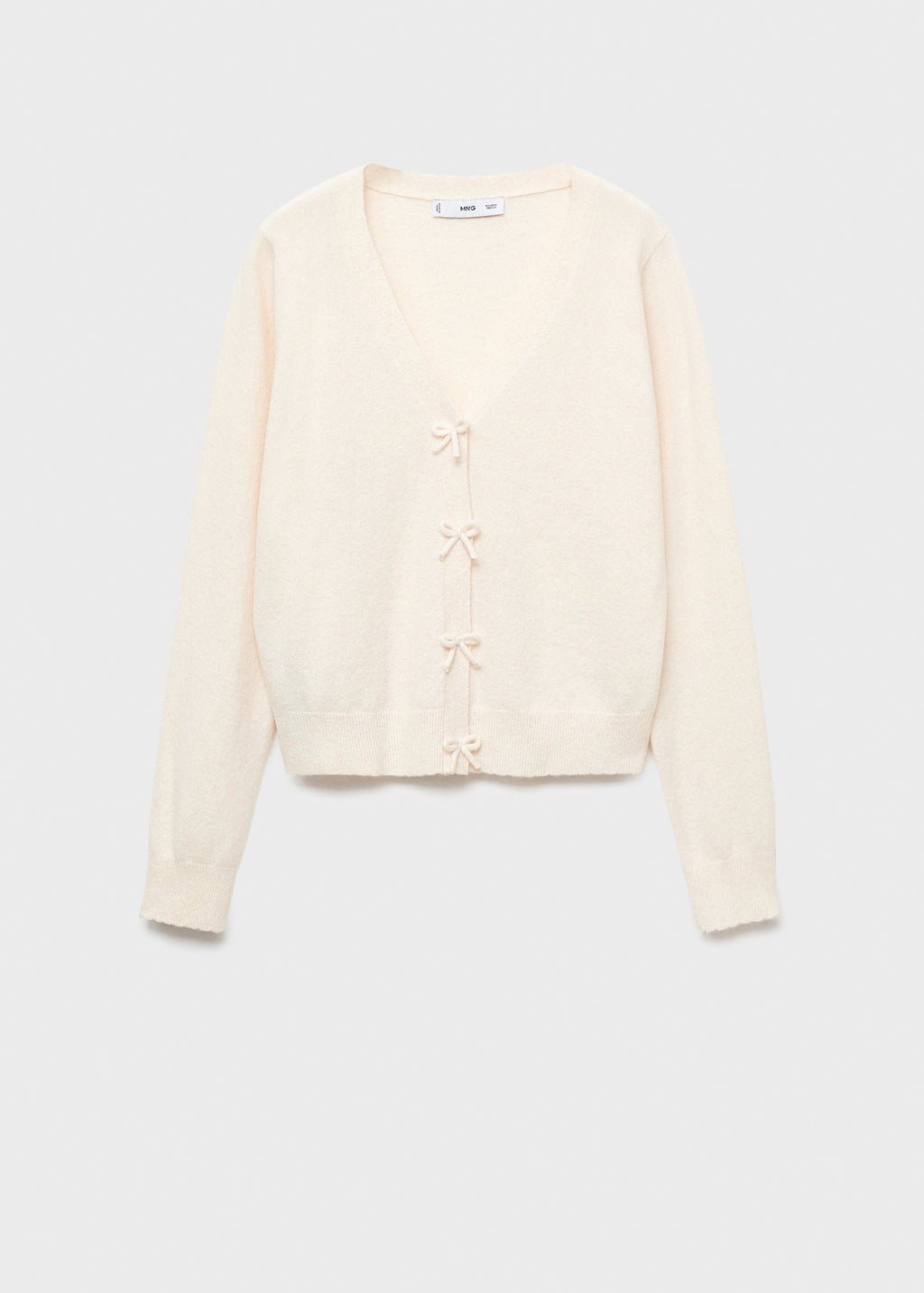 V Neck Wool Blend Cardigan