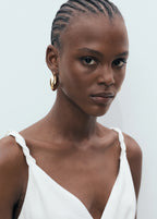 V Neckline Long Dress