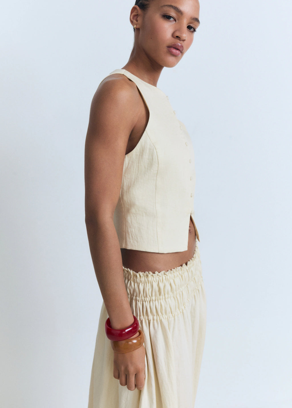 Waistcoat With Bow On The Back