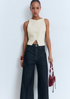 Waistcoat With Bow On The Back