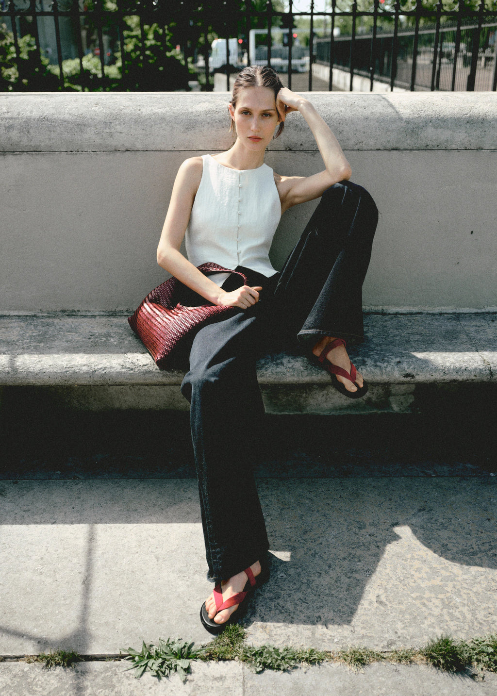 Waistcoat With Bow On The Back