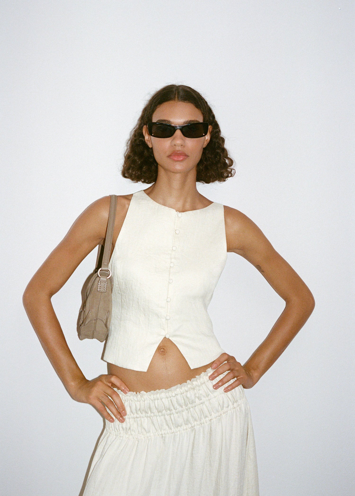 Waistcoat With Bow On The Back