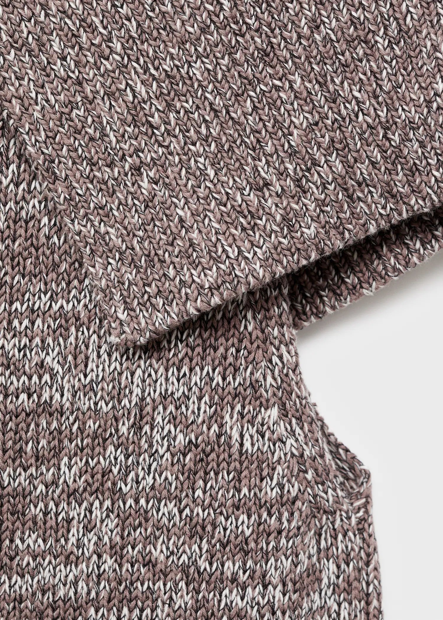 Waistcoat With Mottled Wrap Collar