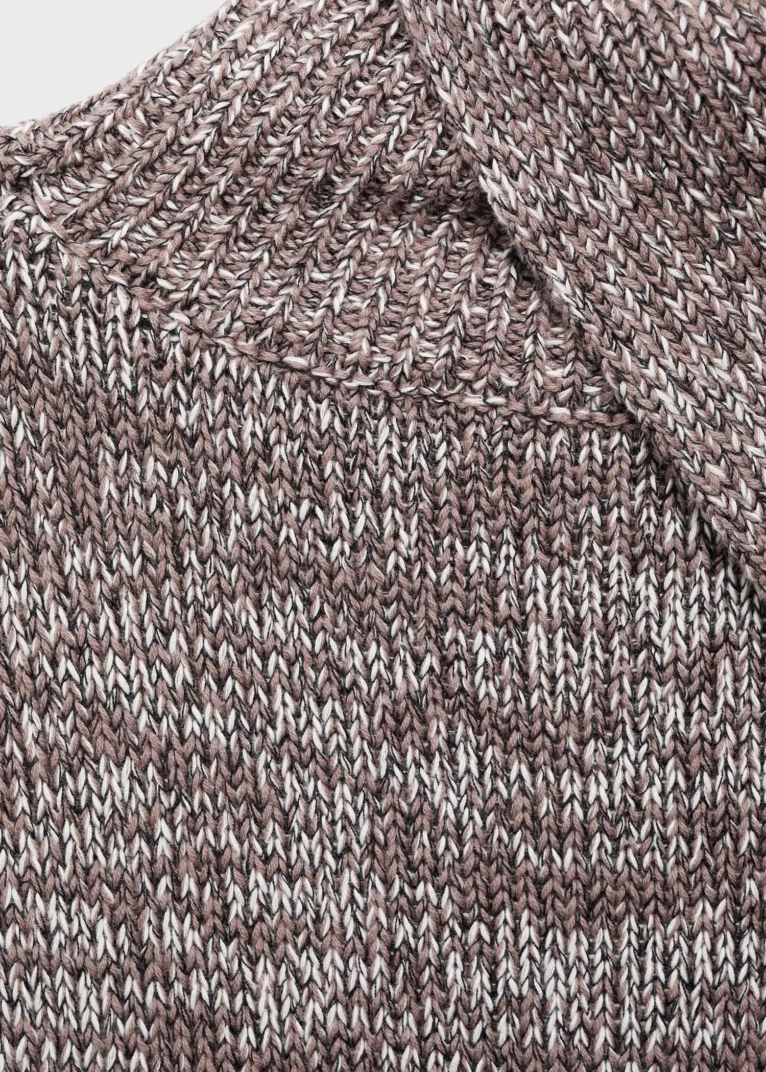 Waistcoat With Mottled Wrap Collar