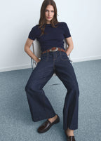 Wide Leg Jeans With Pockets