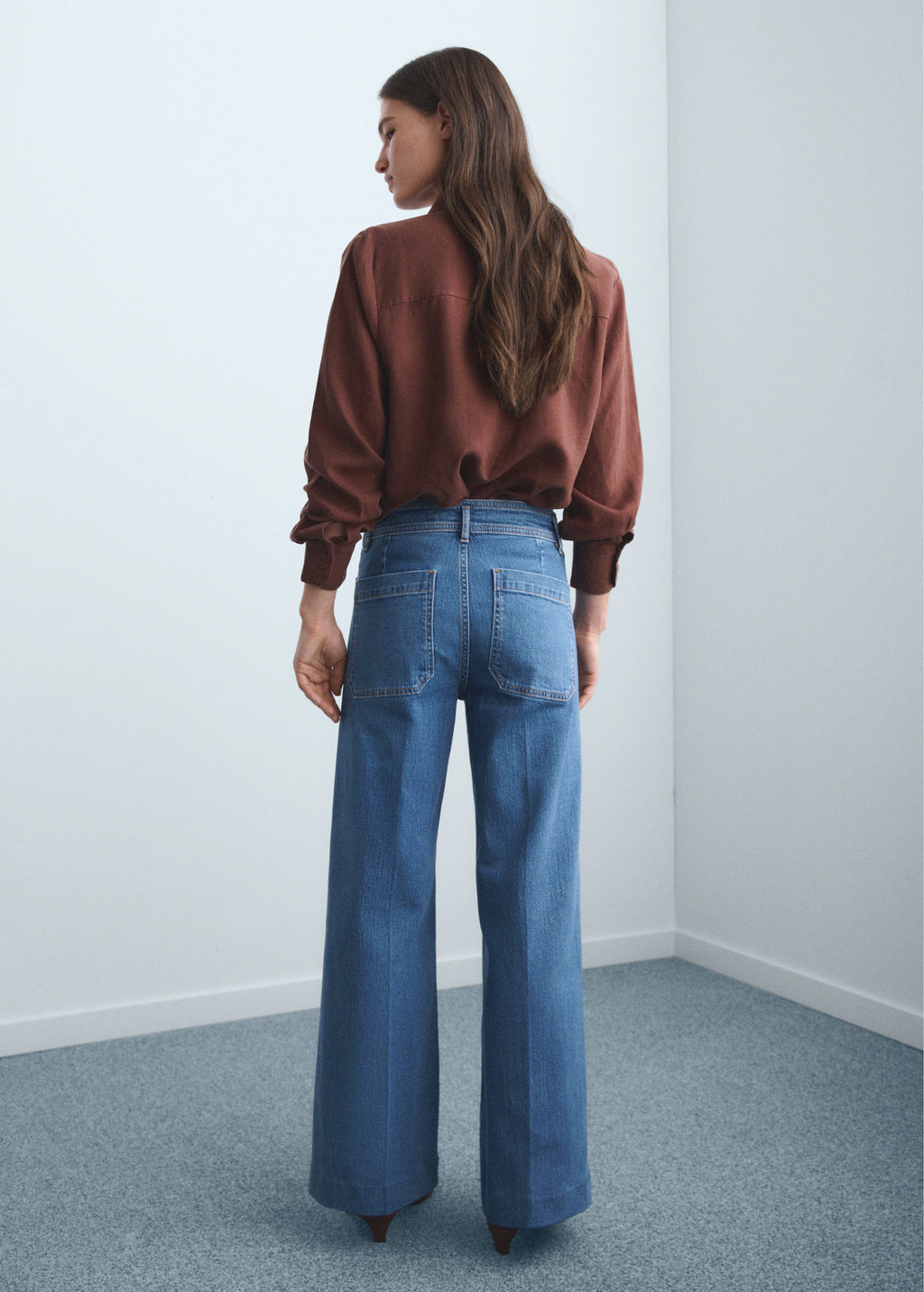 Wide Leg Jeans With Pockets