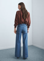 Wide Leg Jeans With Pockets
