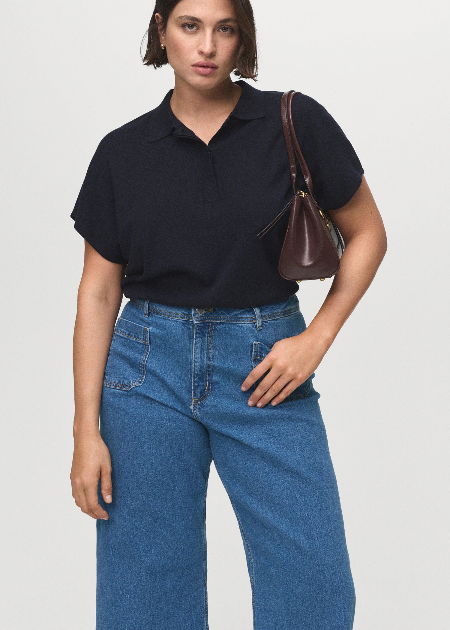 Wide Leg Jeans With Pockets