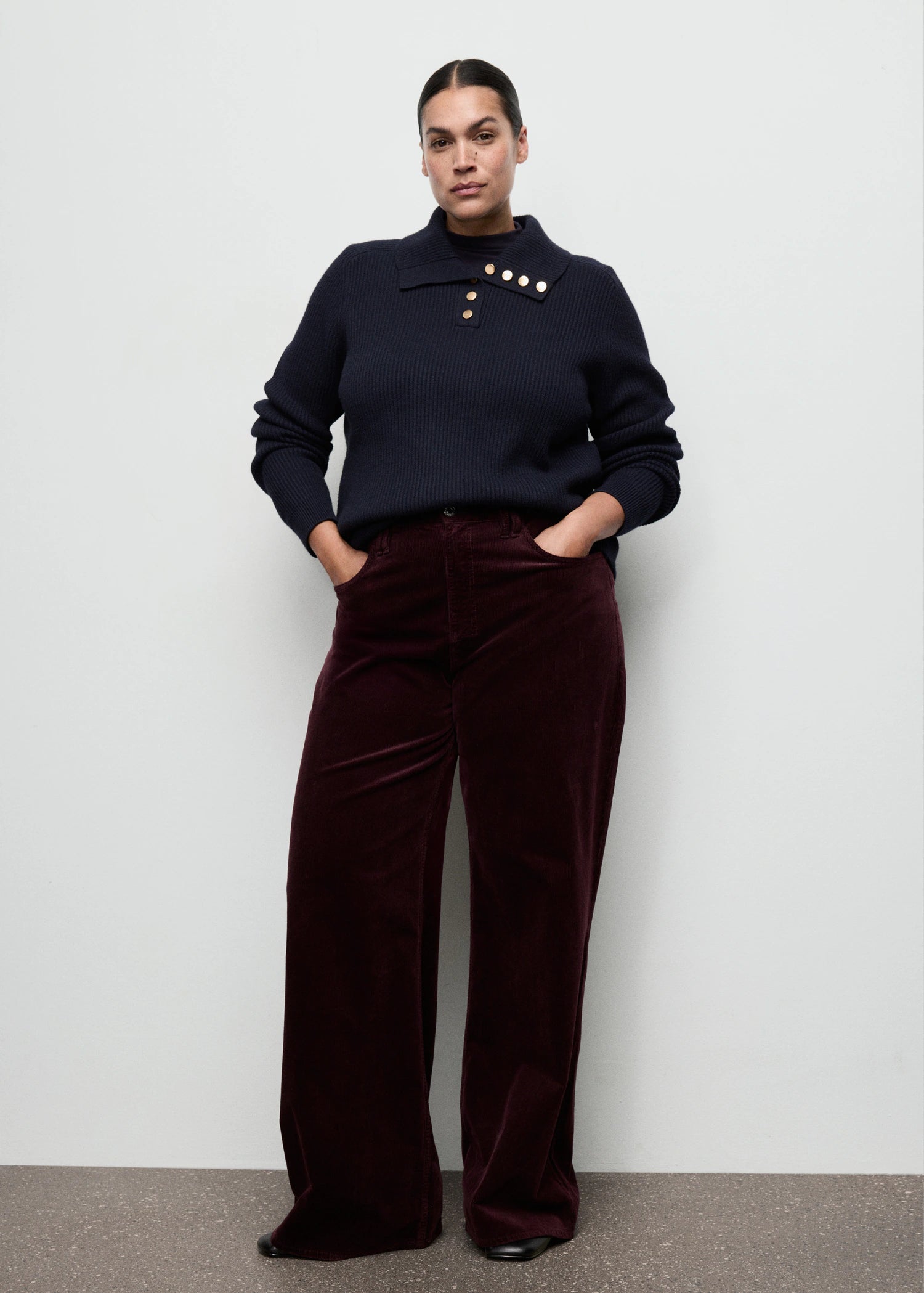 Wide Leg Corduroy Jeans